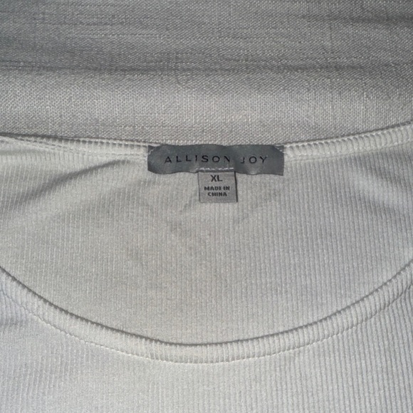 👚 EUC Women’s Alison Joy “Loni” Open Shoulder Ribbed Top – Size XL - Picture 5 of 11